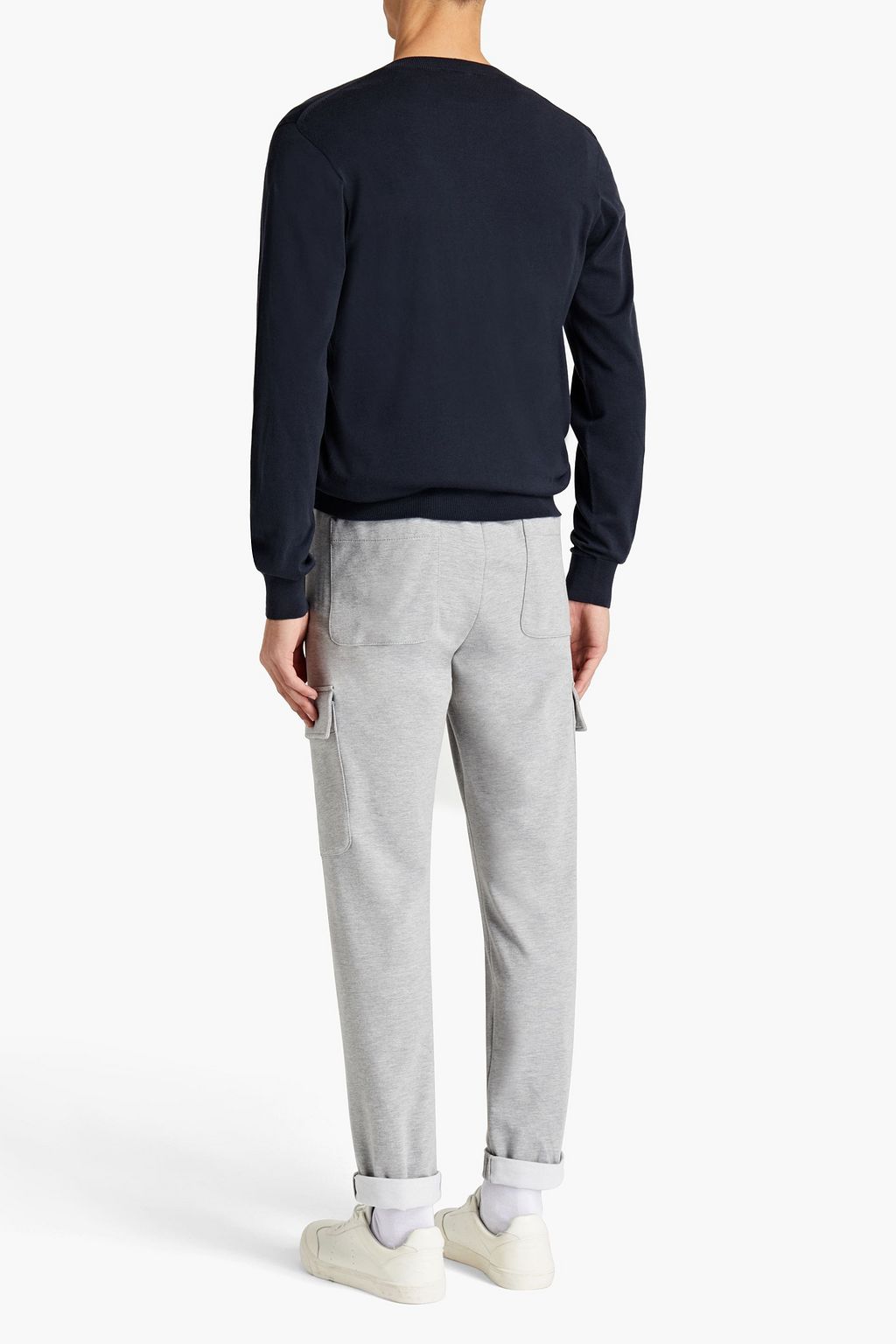 PESERICO Cotton, silk and cashmere-blend sweater