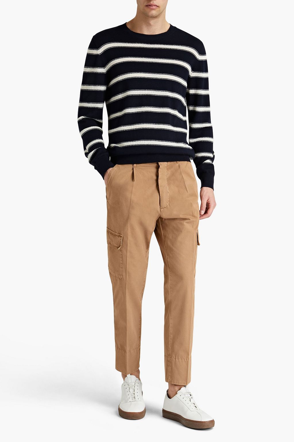 PESERICO Cotton-gabardine cargo pants