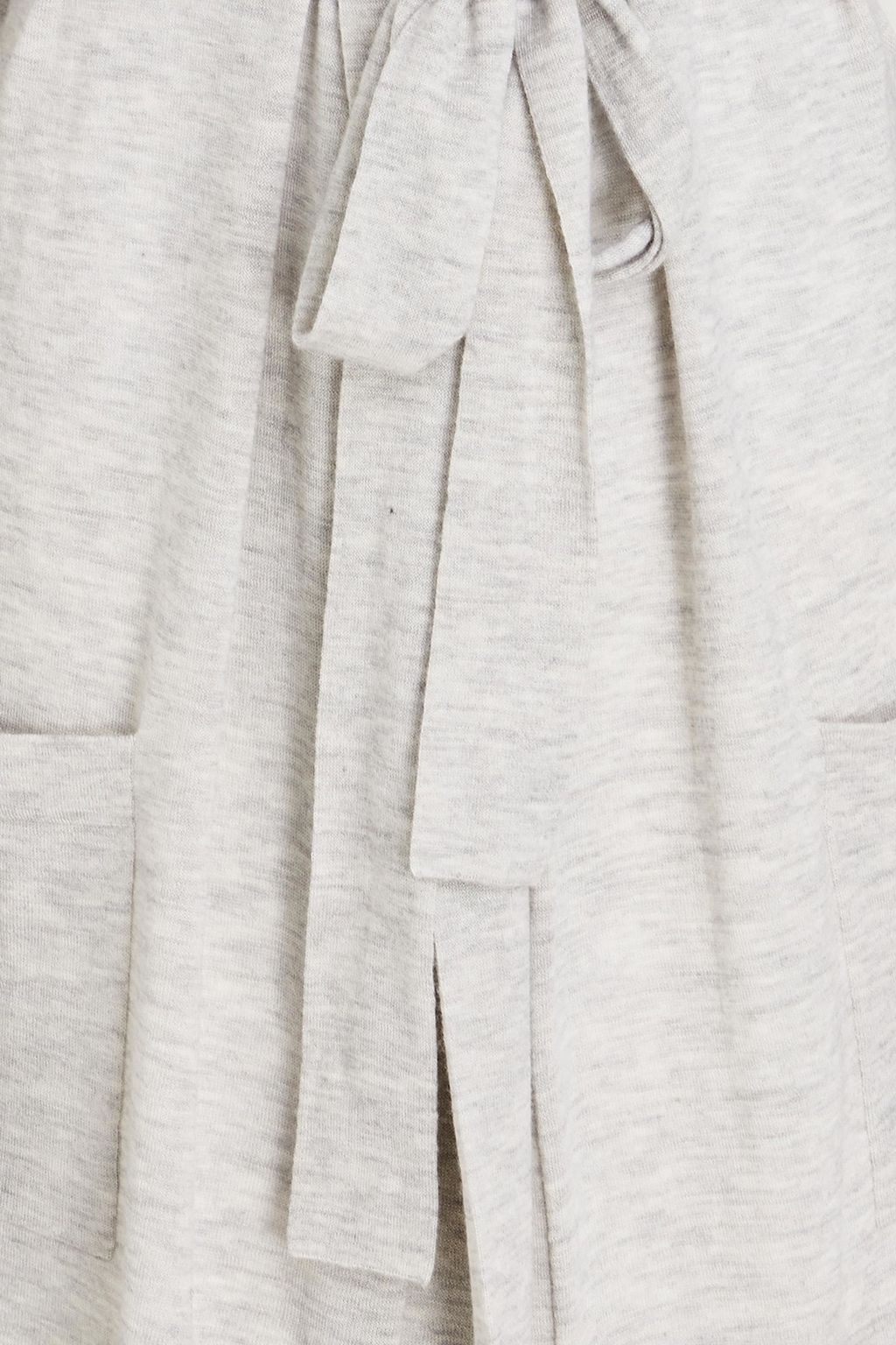 AUTUMN CASHMERE Belted mélange cashmere cardigan