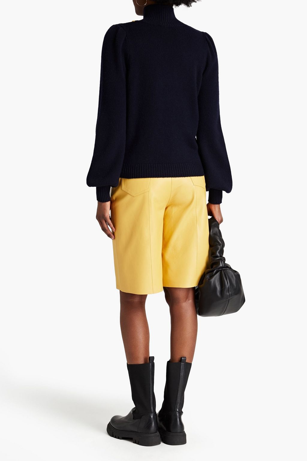 AUTUMN CASHMERE Juliette embroidered knitted turtleneck sweater
