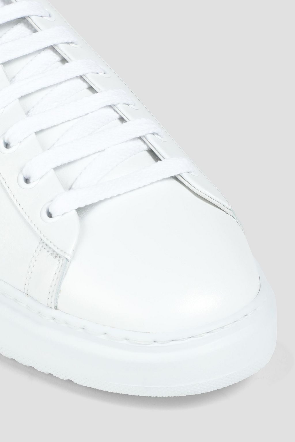 PESERICO Perforated logo-print leather sneakers