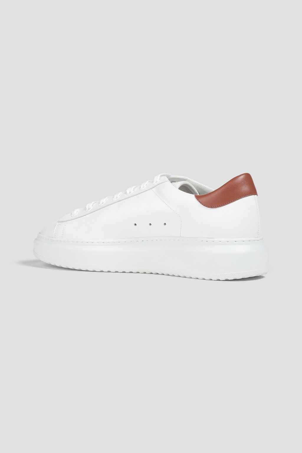 PESERICO Perforated logo-print leather sneakers