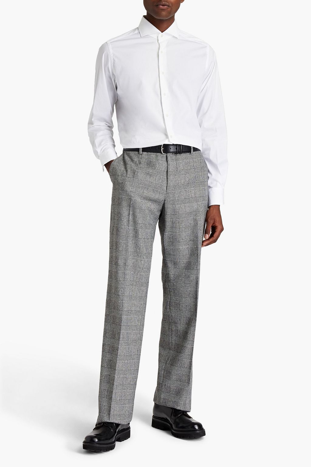 PESERICO Stretch-cotton poplin shirt
