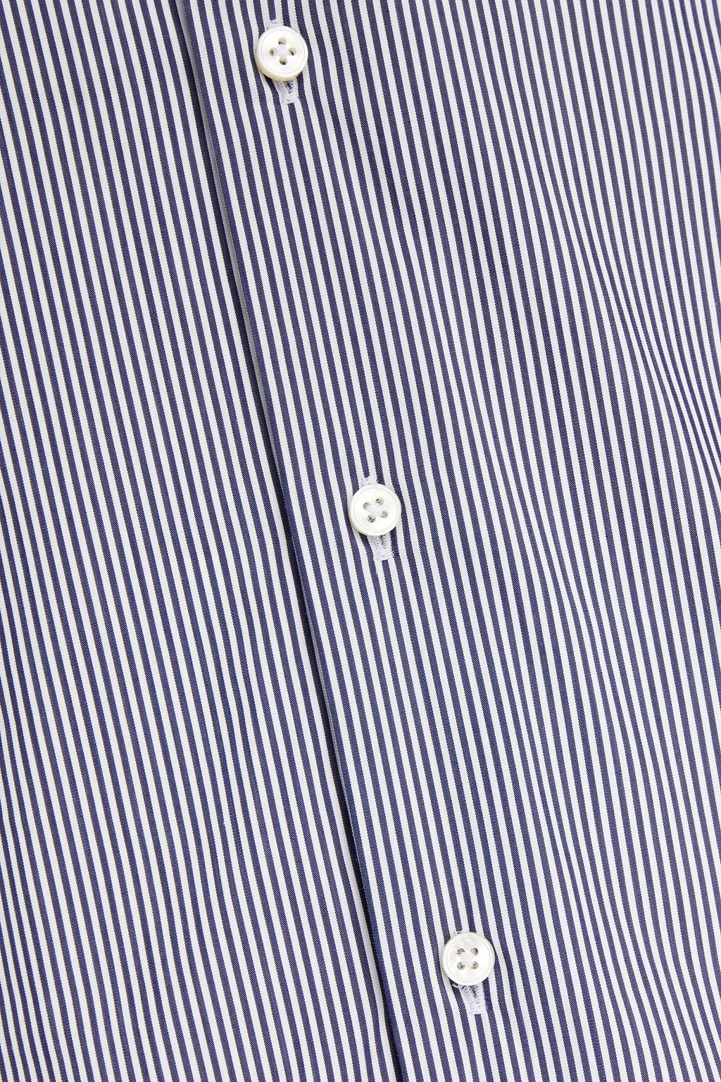 PESERICO Striped stretch-cotton poplin shirt
