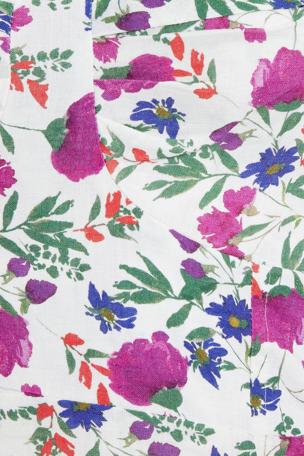 VIX PAULA HERMANNY Clover Yana floral-print linen-blend mini dress