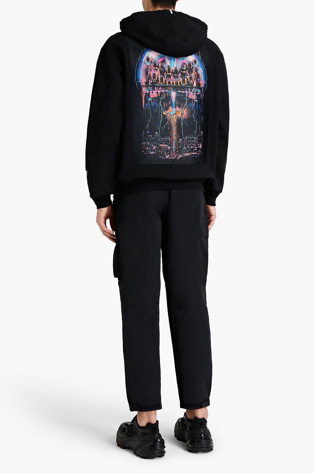 MCQ ALEXANDER MCQUEEN Printed French cotton-terry hoodie