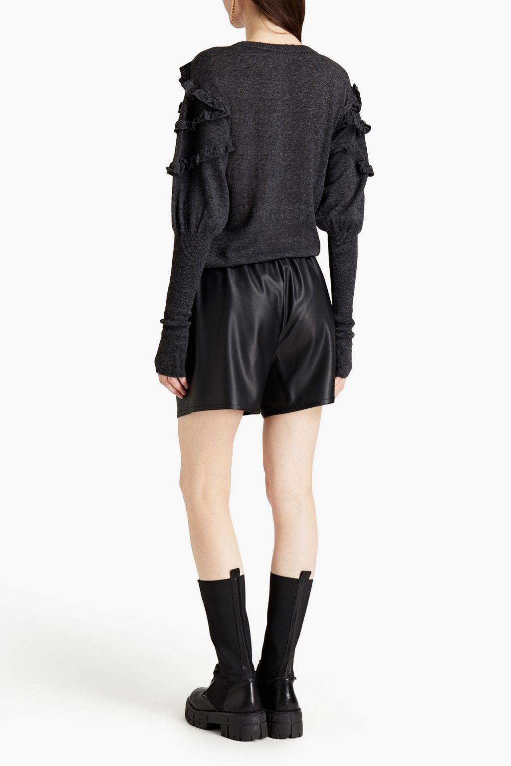 PHILOSOPHY DI LORENZO SERAFINI Faux leather shorts
