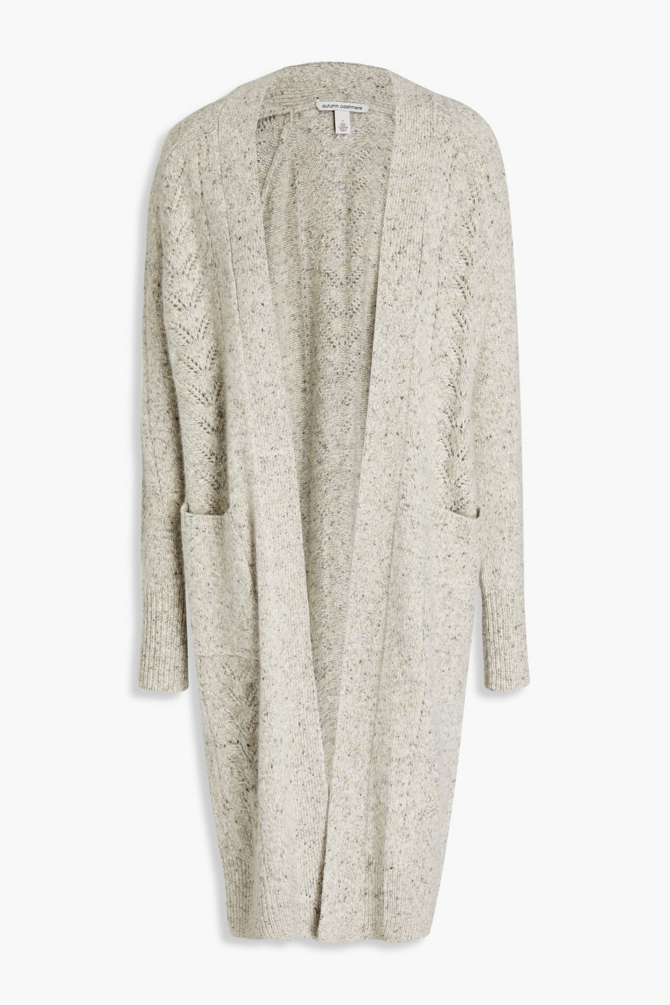 Autumn Cashmere Donegal pointelle-knit cashmere cardigan