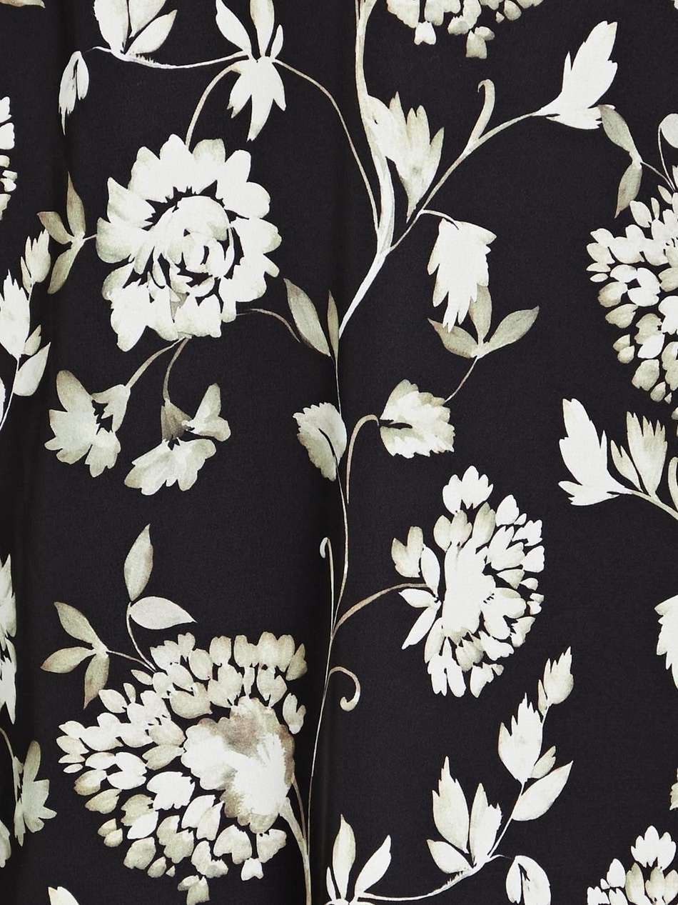 knotted floral-print satin midi dress