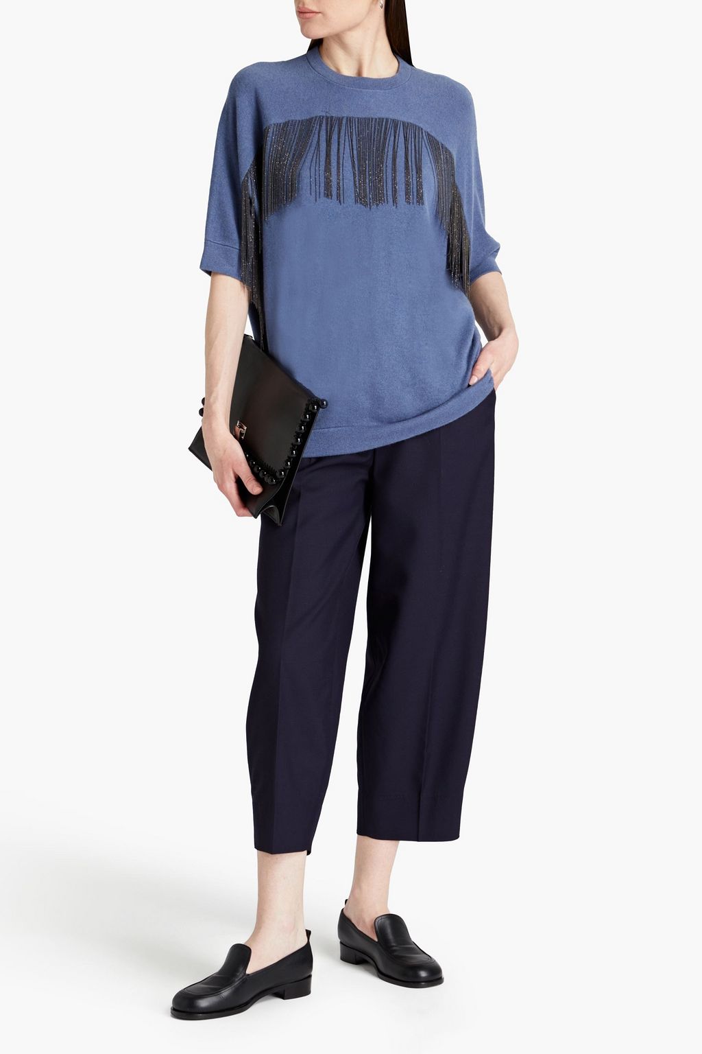 BRUNELLO CUCINELLI Kaschmirpullover mit Zierperlen