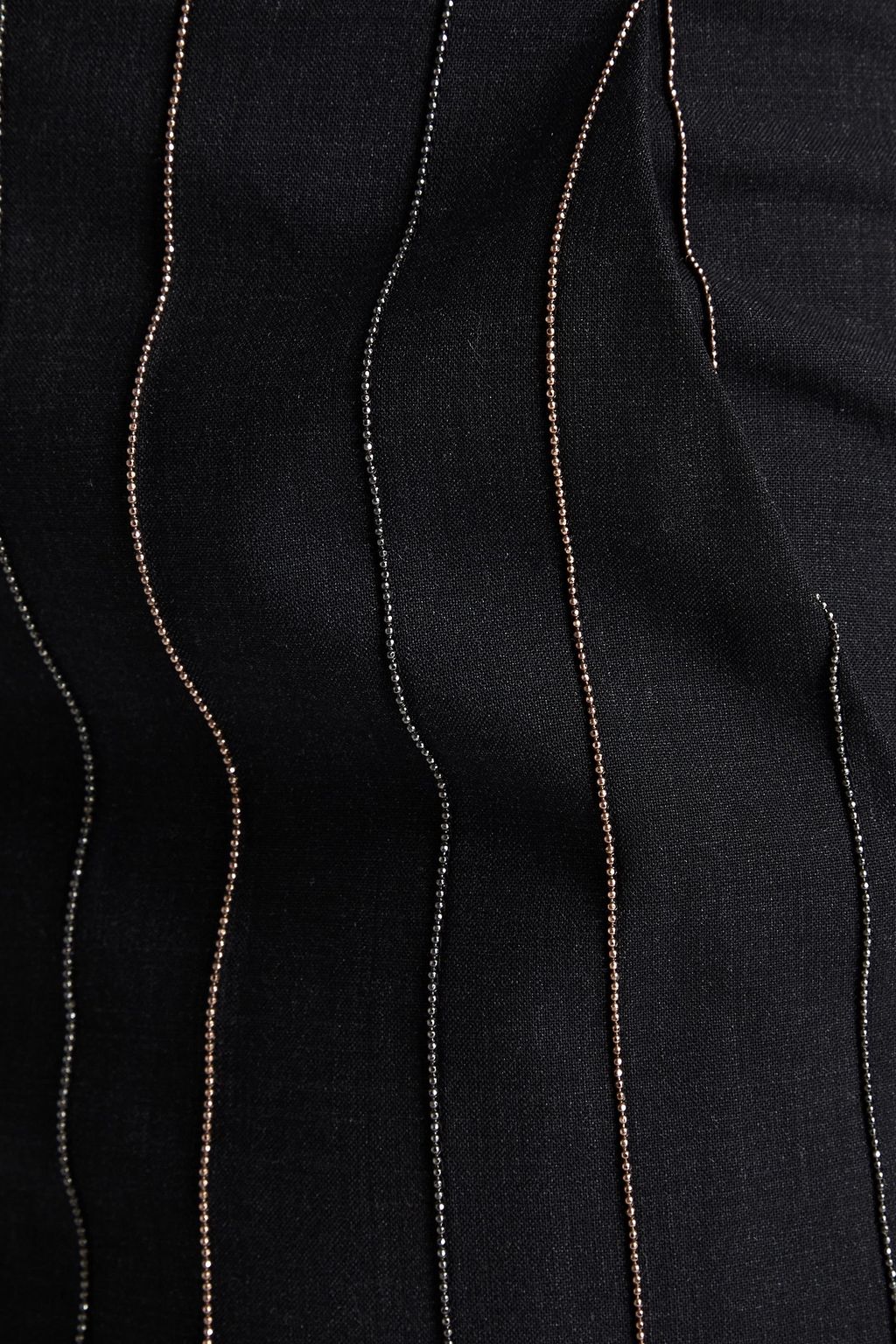 BRUNELLO CUCINELLI Cropped Karottenhose aus einer Wollmischung mit Zierperlen