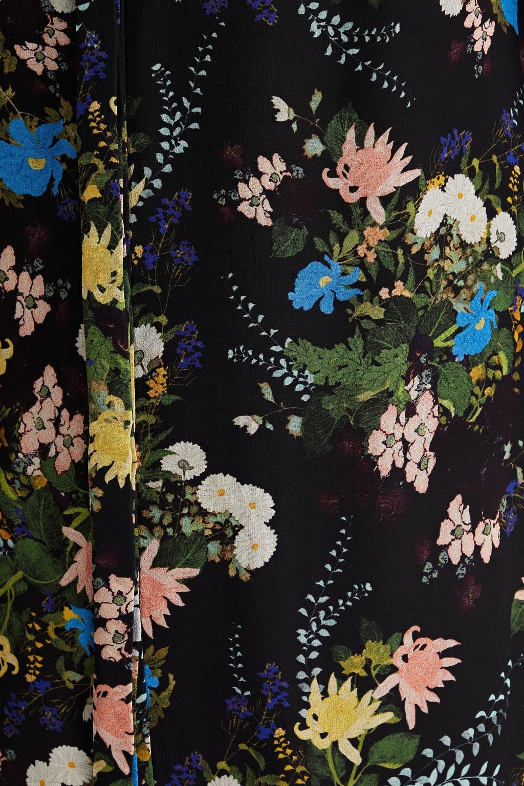 ERDEM Augusta ruffled floral-print silk-georgette dress