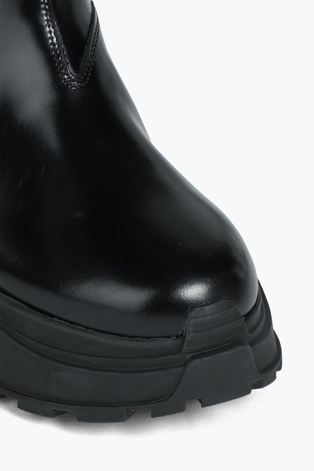 MAISON MARGIELA Glossed-leather exaggerated-sole Chelsea boots