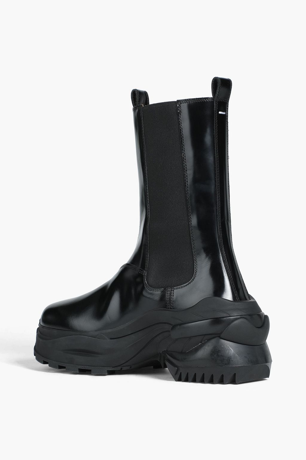 MAISON MARGIELA Glossed-leather exaggerated-sole Chelsea boots