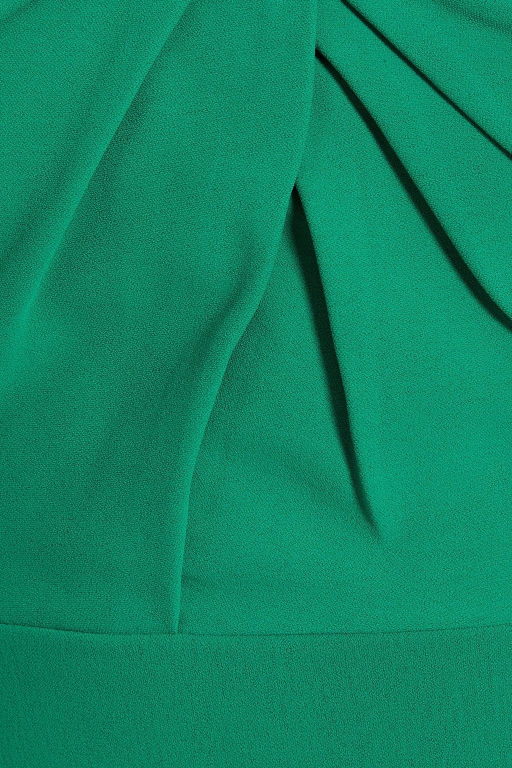 BADGLEY MISCHKA Fluted pleated crepe dress
