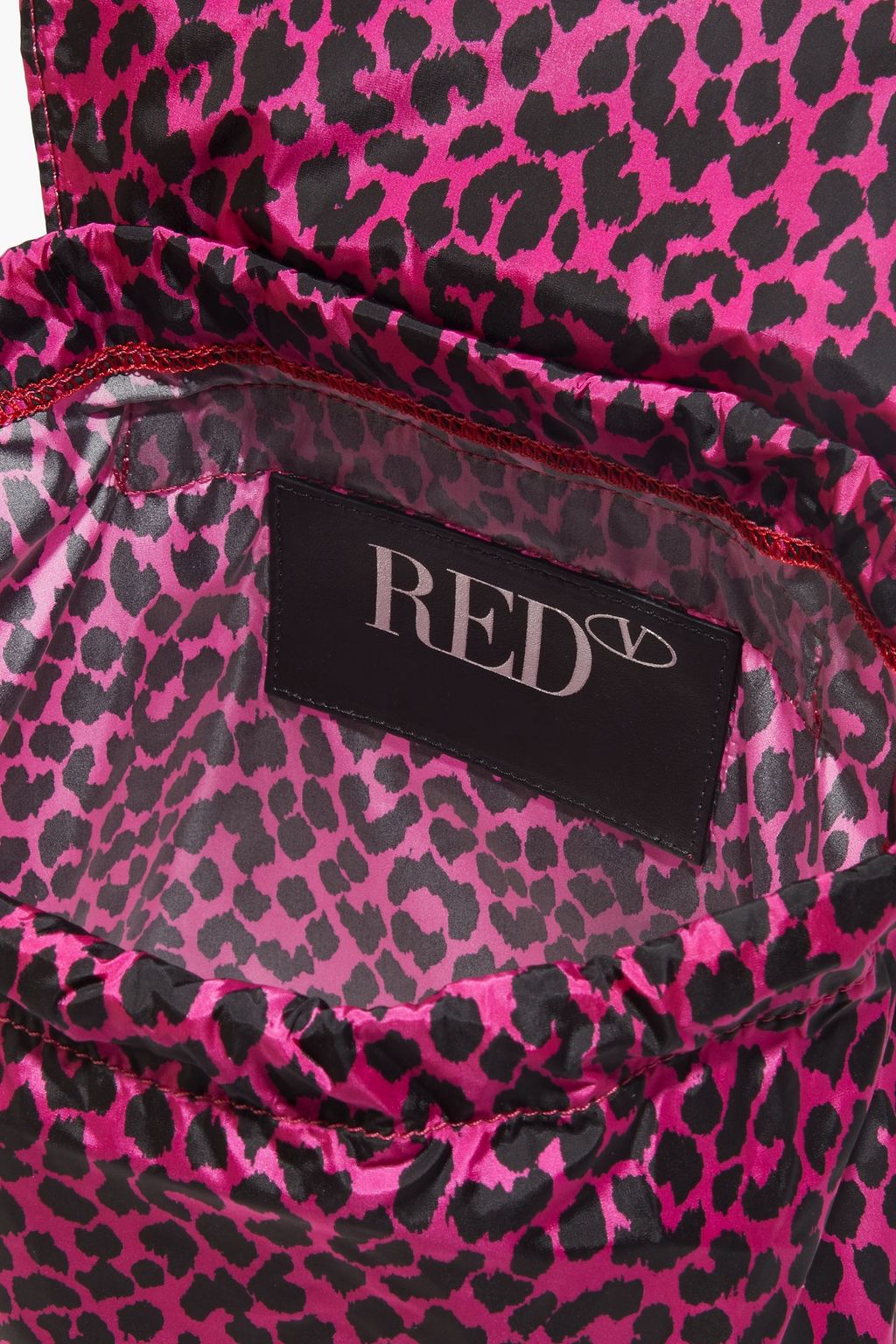 RED(V) Leopard-print shell backpack
