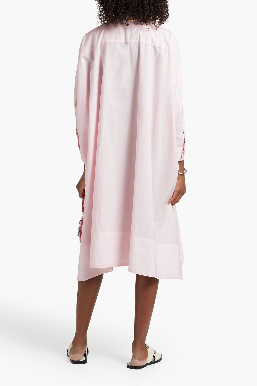 ROSETTA GETTY Oversized cotton-poplin shirt dress