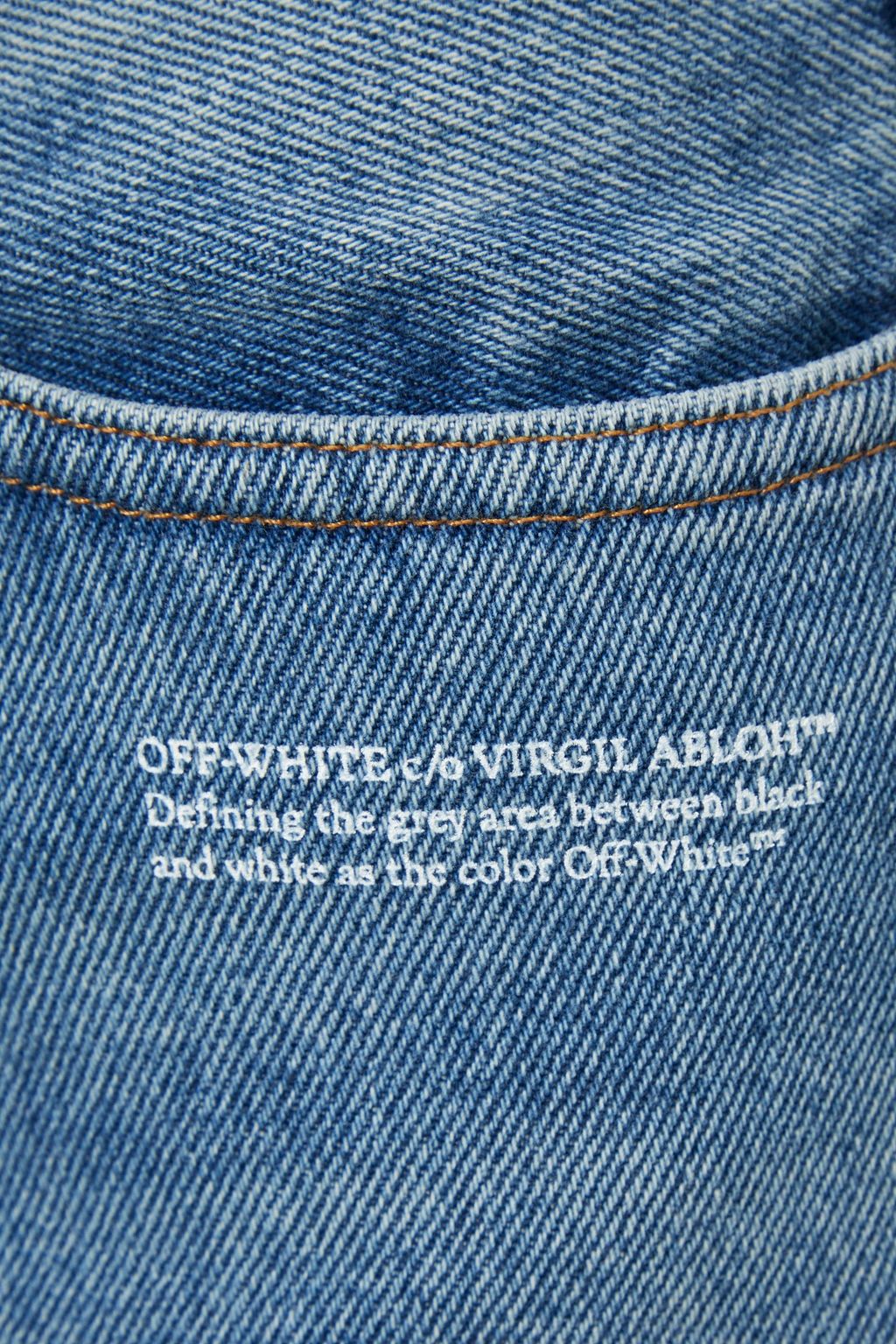 OFF-WHITE™ Printed high-rise slim-leg jeans