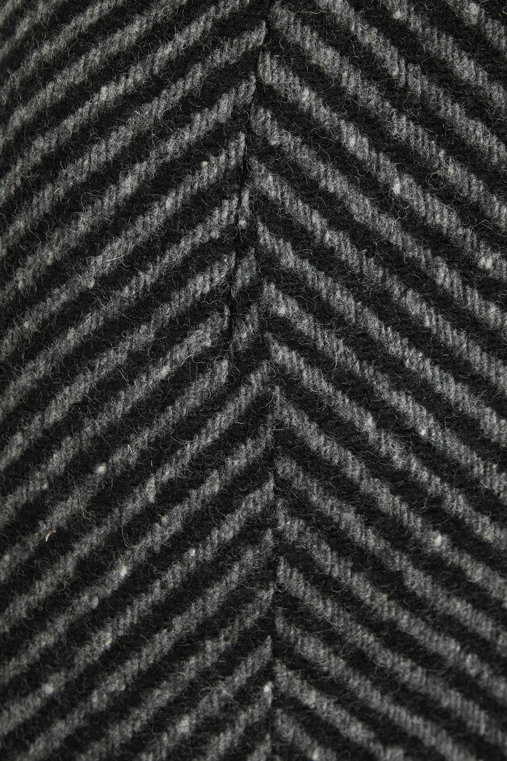 OFF-WHITE™ Herringbone wool-felt mini skirt