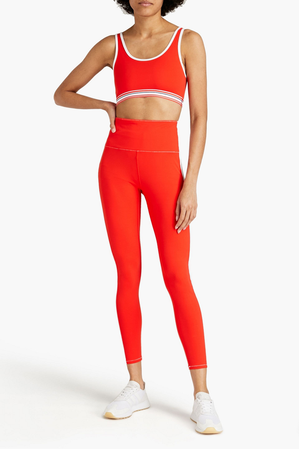 Solid & Striped Sport Stretch Sports Bra In Red