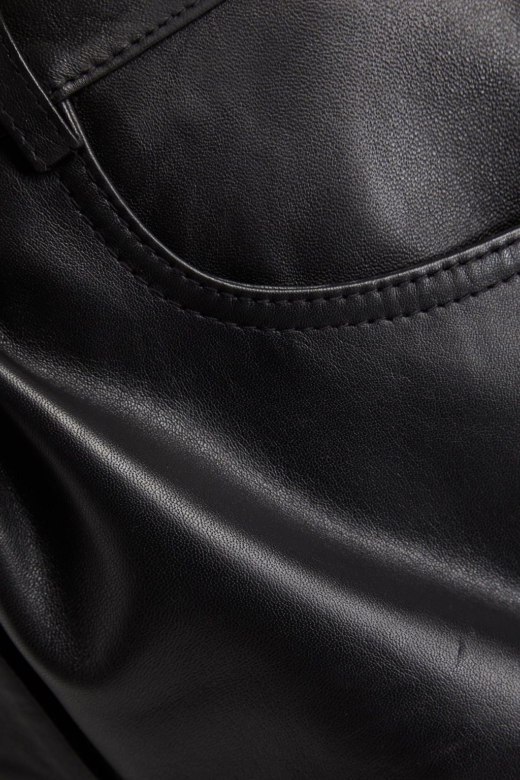 BOUTIQUE MOSCHINO Leather kick-flare pants