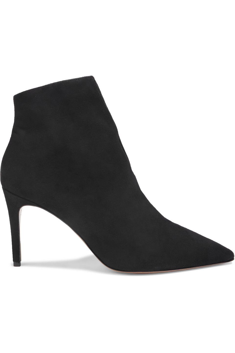 Alexandre Birman Megan 85 Suede Ankle Boots In Black