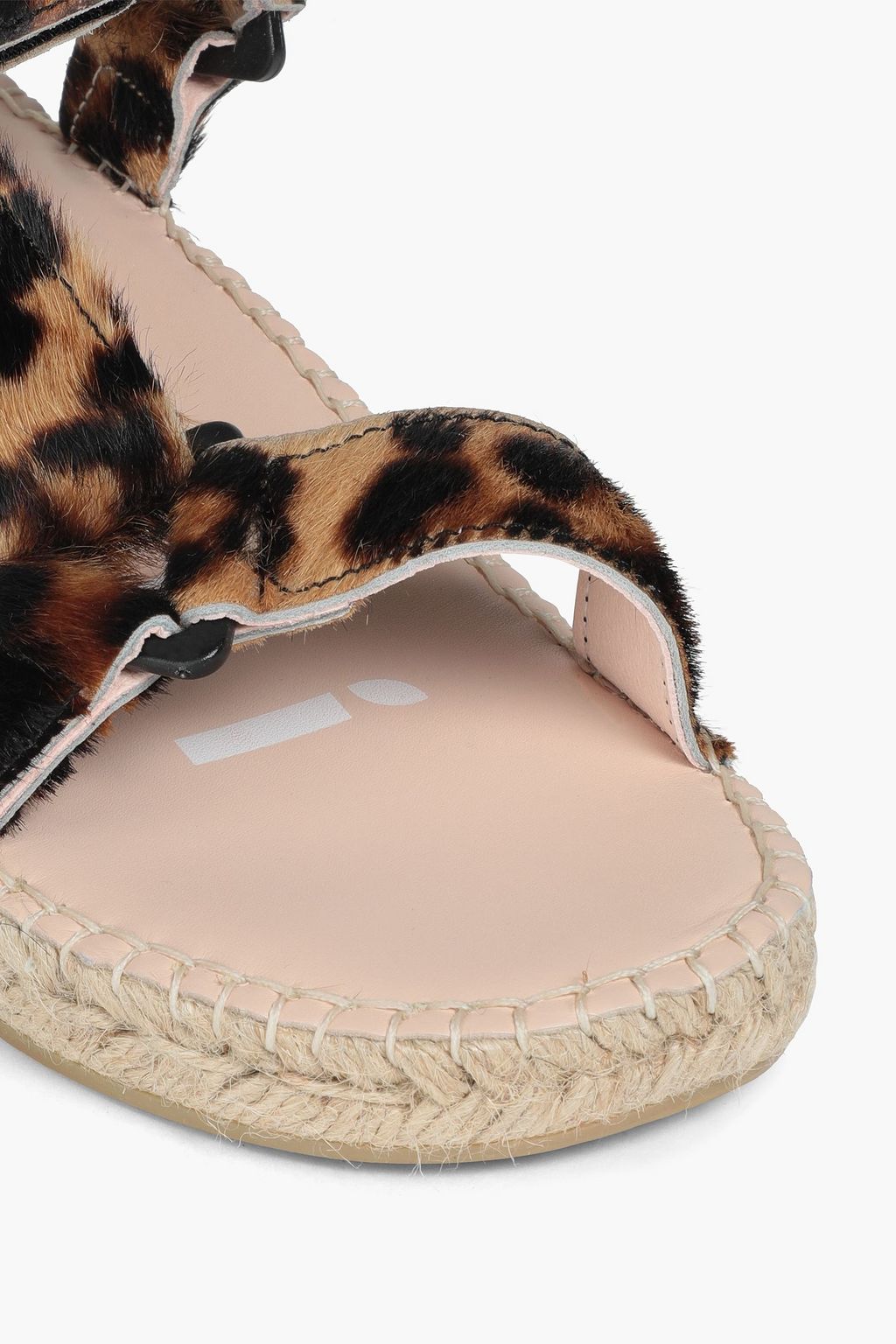 MANEBÍ Leopard-print calf hair espadrille sandals
