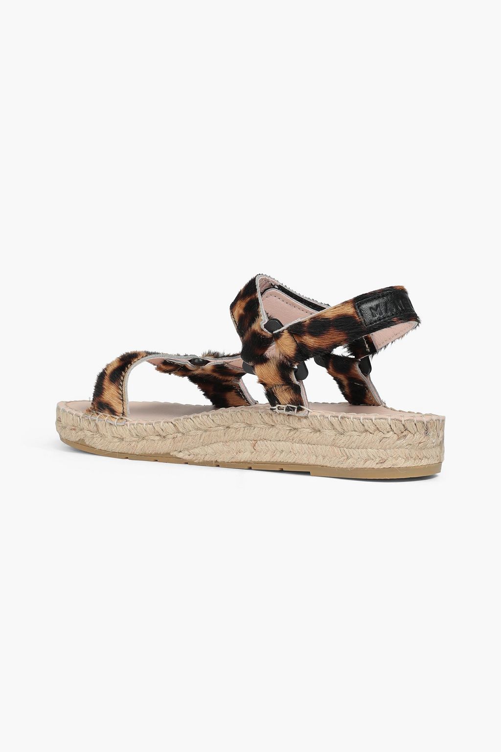 MANEBÍ Leopard-print calf hair espadrille sandals