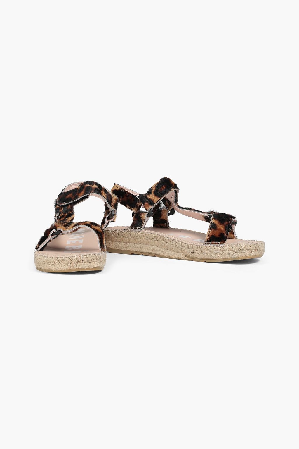 MANEBÍ Leopard-print calf hair espadrille sandals