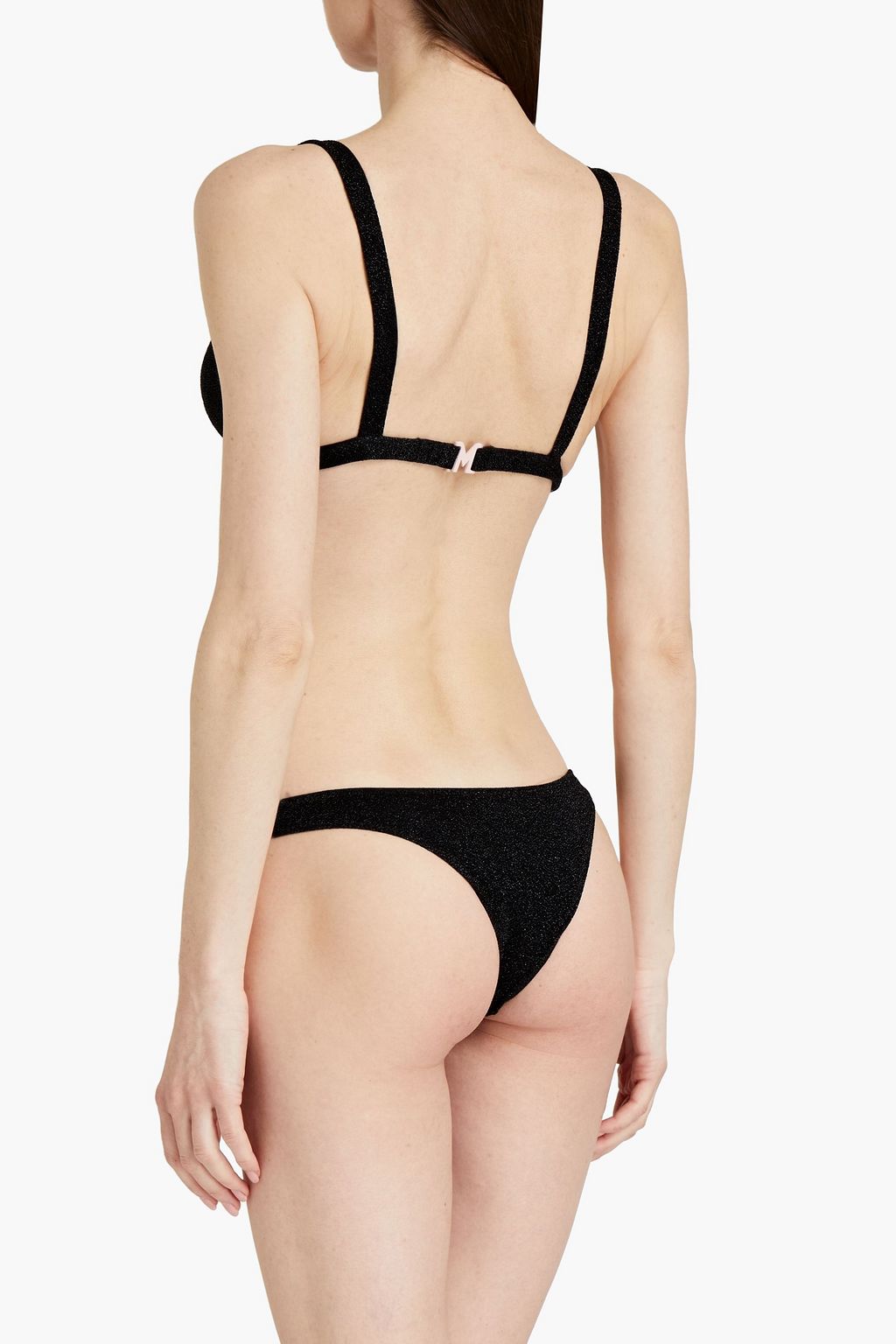 MANEBÍ Metallic triangle bikini
