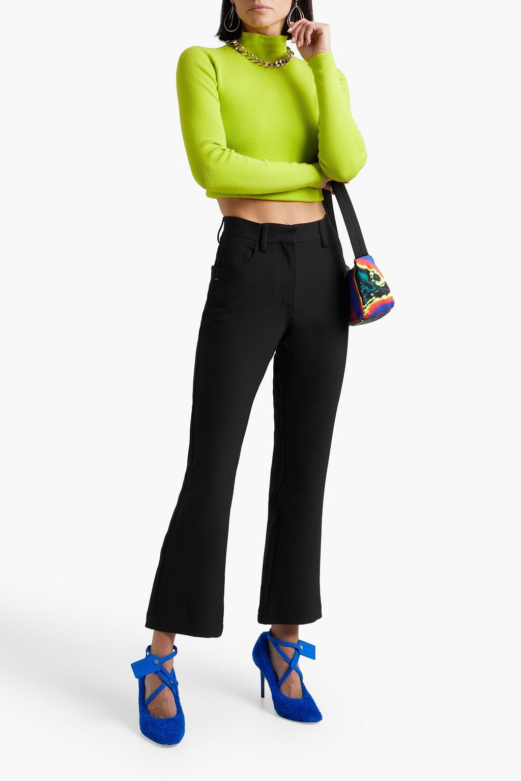 OFF-WHITE™ Printed woven flared pants
