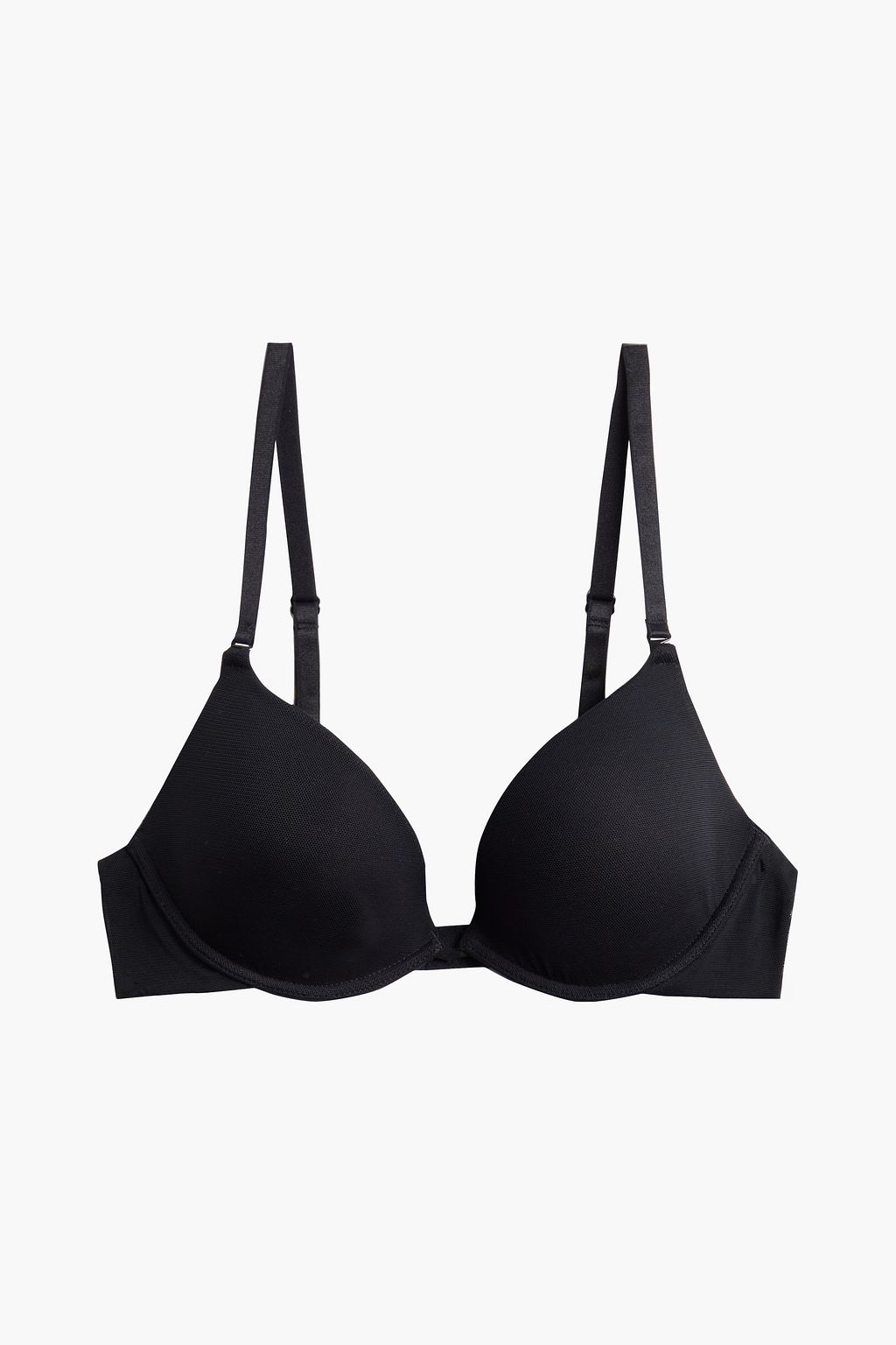 black mesh underwire bra