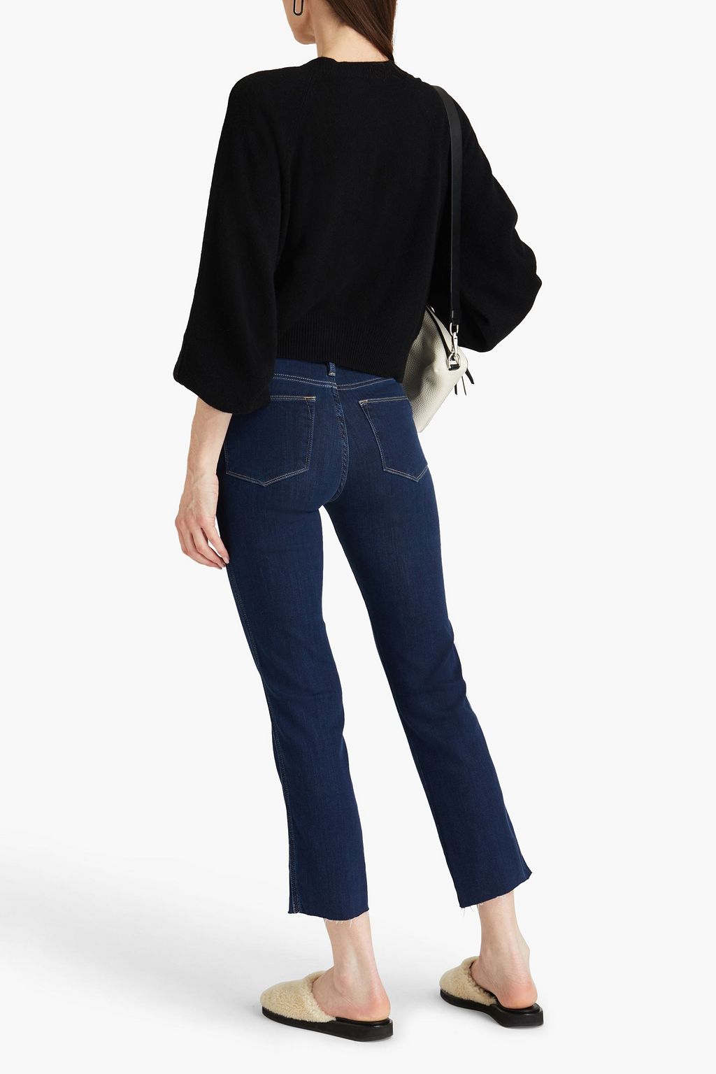 FRAME Le High Straight cropped high-rise straight-leg jeans