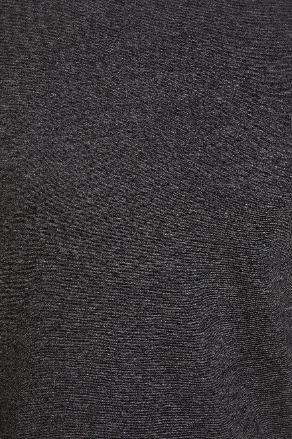 FRAME Metallic organic Pima cotton-jersey turtleneck top