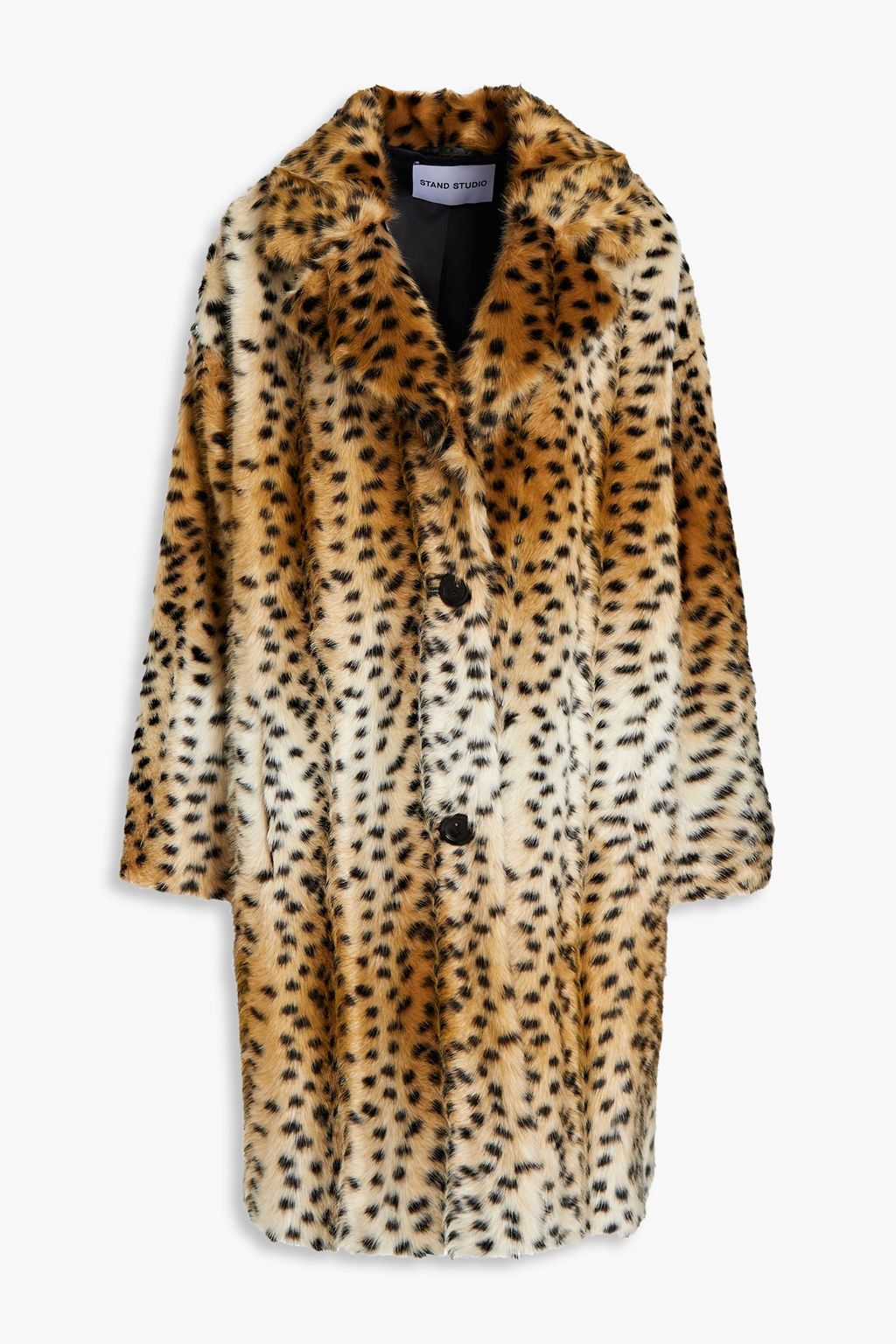 STAND STUDIO Minna leopard-print faux fur coat | THE OUTNET