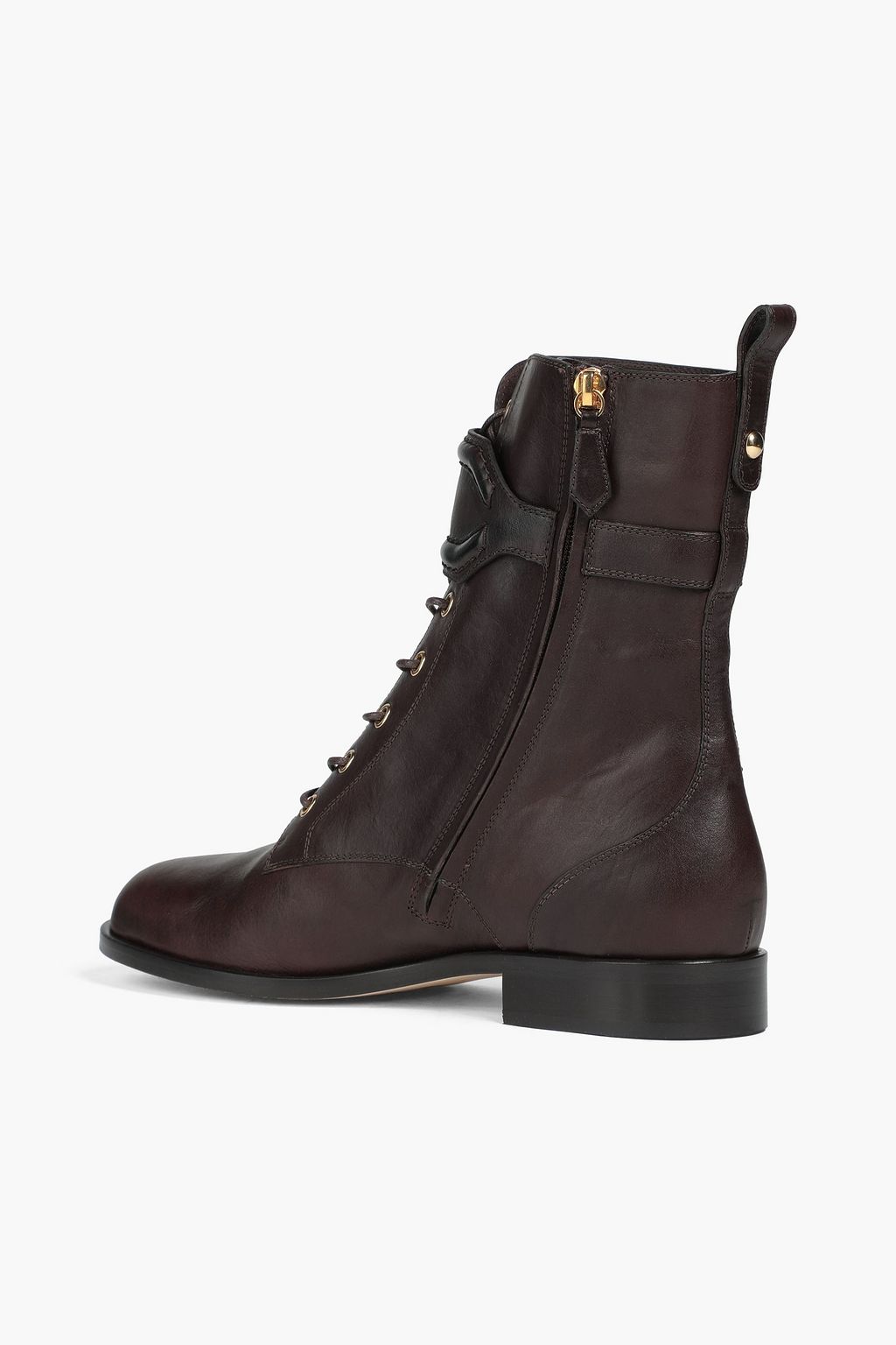 ALBERTA FERRETTI Textured-leather ankle boots