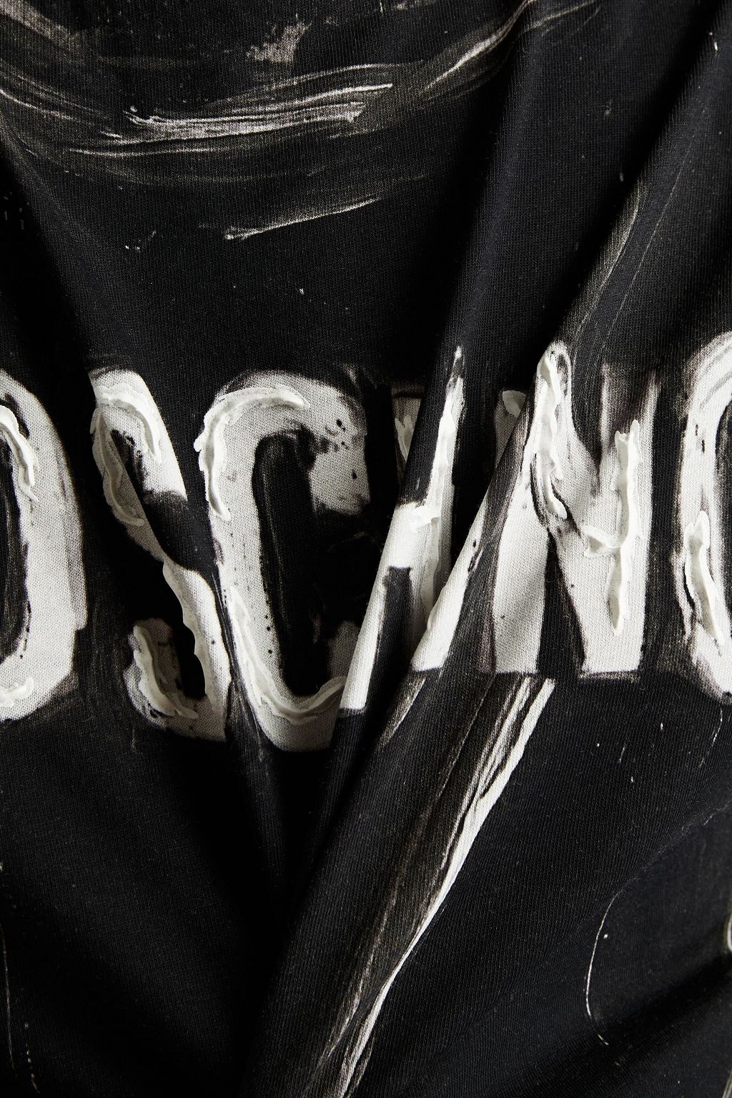 MOSCHINO Printed cotton-jersey T-shirt
