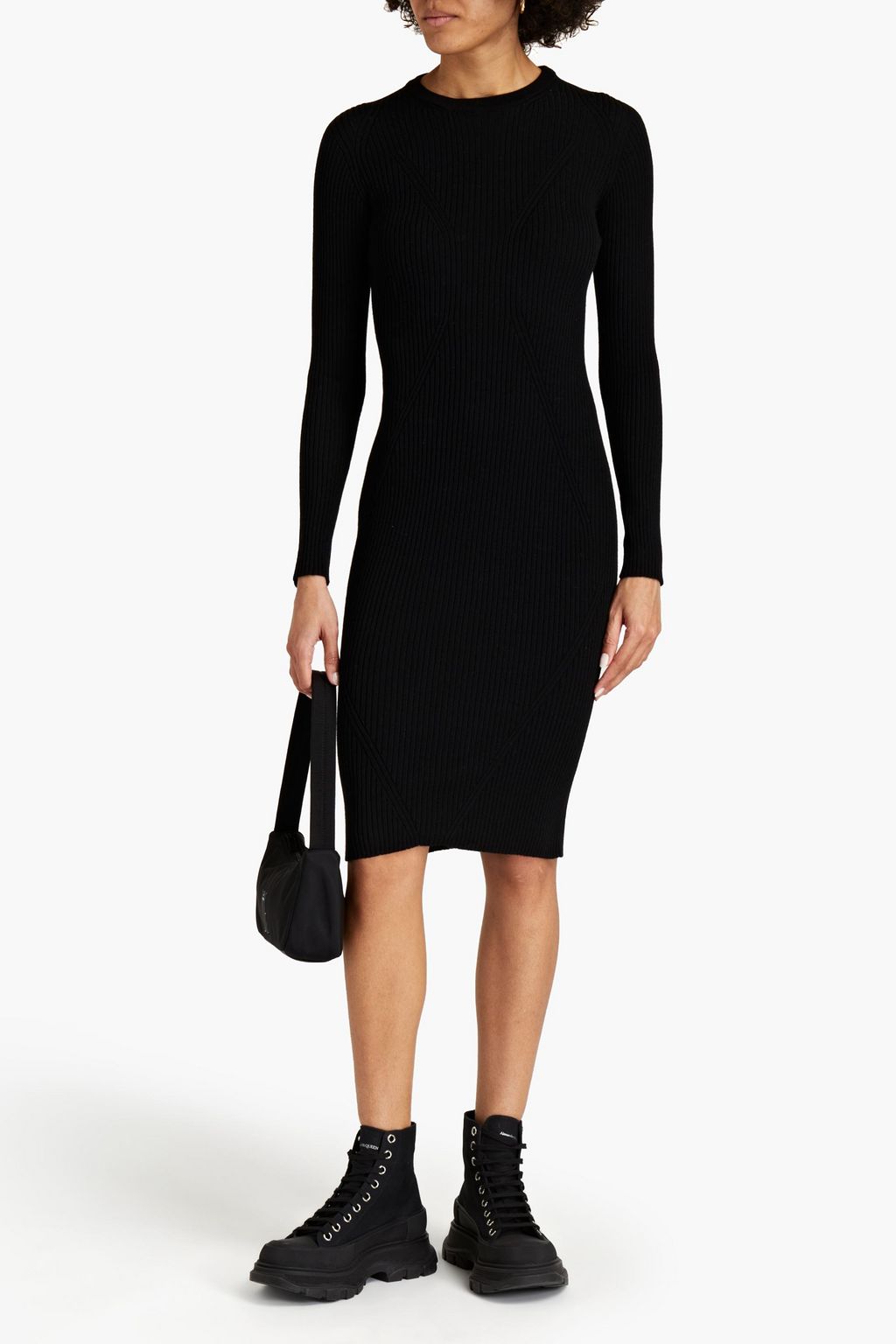 BOUTIQUE MOSCHINO Ribbed wool dress