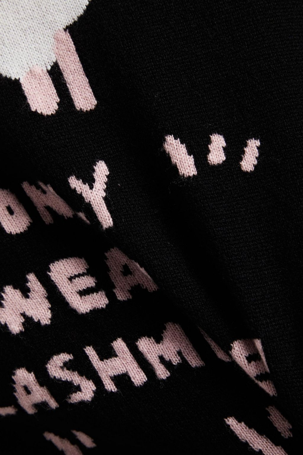 BOUTIQUE MOSCHINO Intarsia wool and cashmere-blend sweater