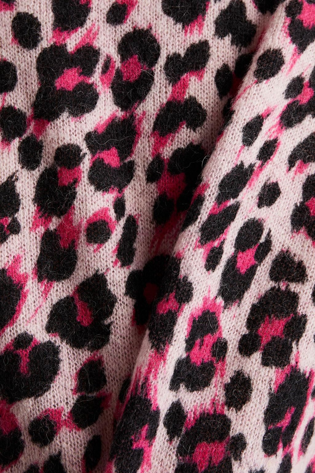 MOSCHINO Leopard-jacquard sweater