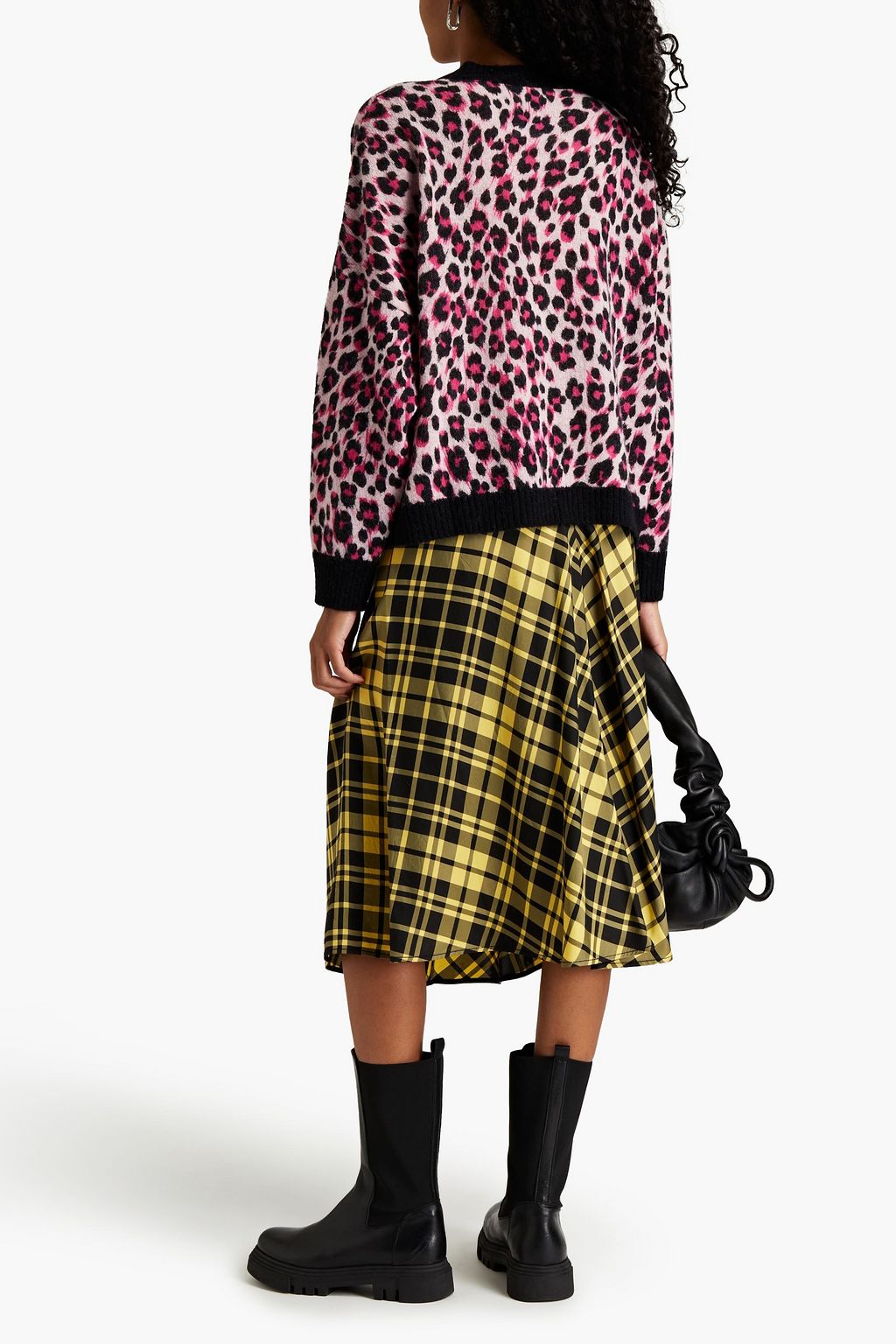 MOSCHINO Leopard-jacquard sweater