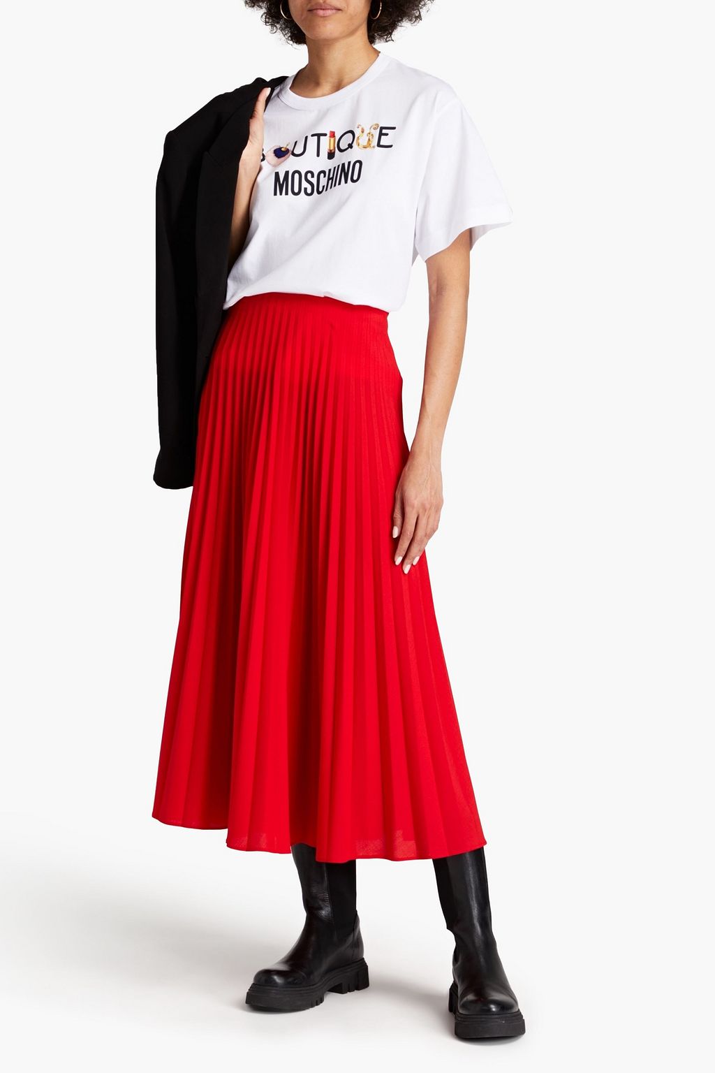 BOUTIQUE MOSCHINO Logo-print cotton-jersey T-shirt