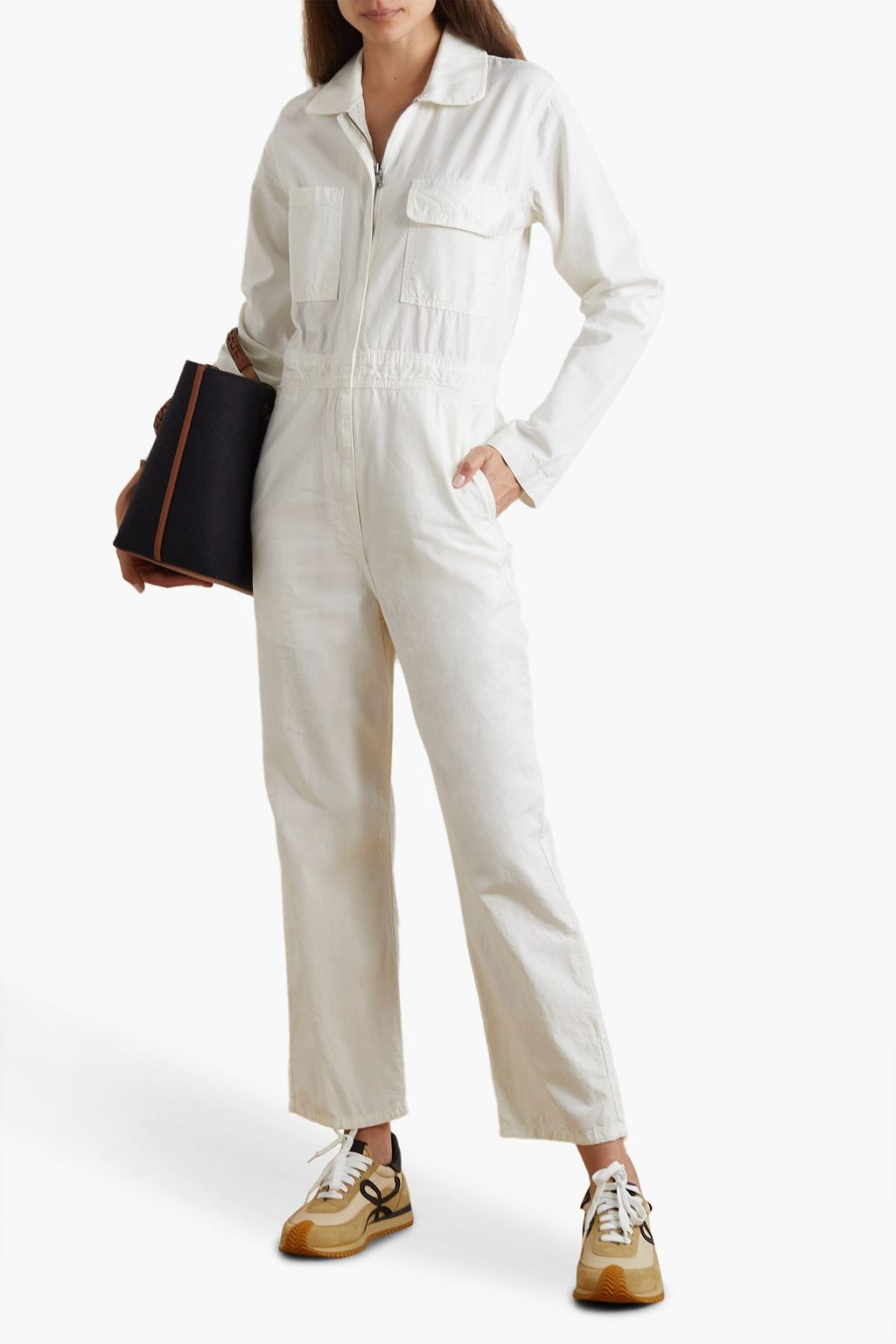 RIVET UTILITY Looker cotton-canvas jumpsuit