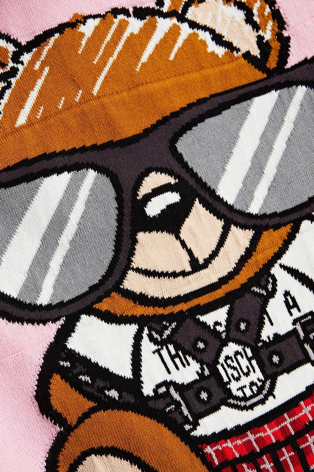 MOSCHINO Intarsia cotton sweater