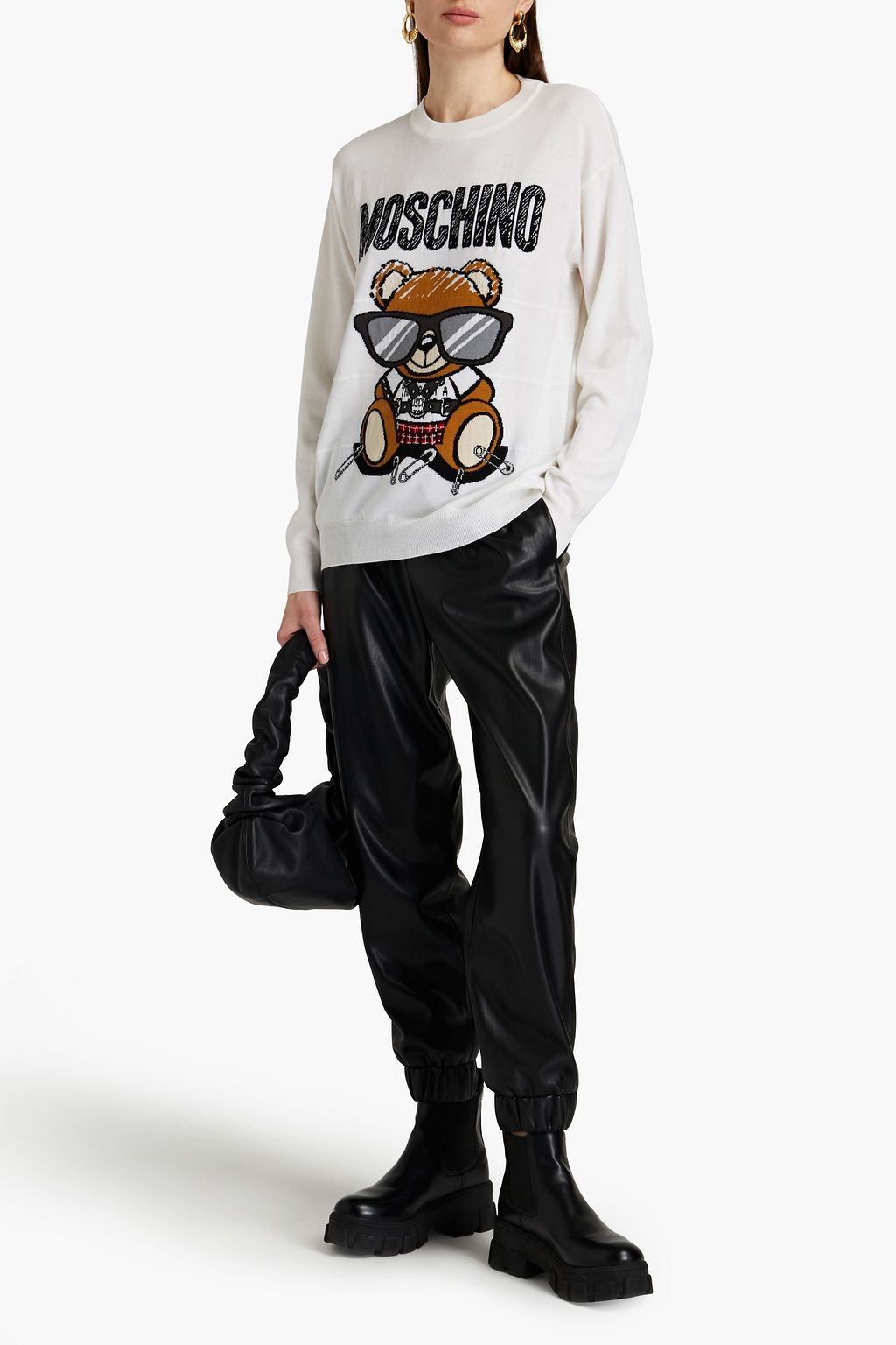 MOSCHINO Intarsia wool sweater