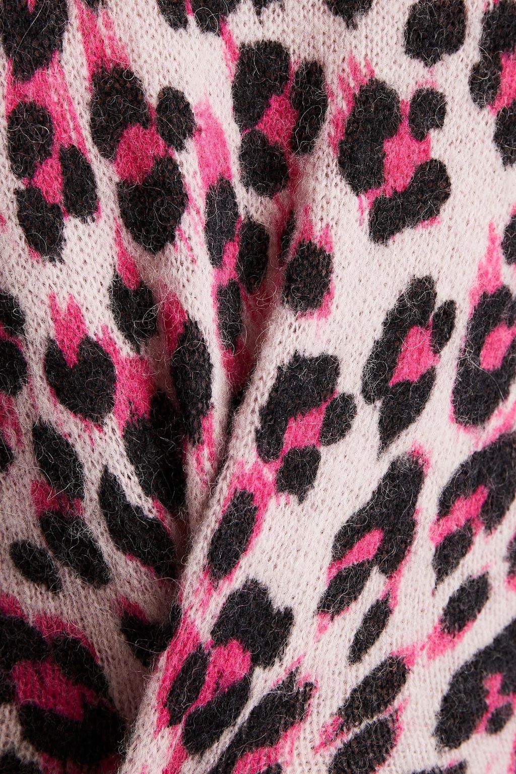 MOSCHINO Leopard-jacquard mini dress