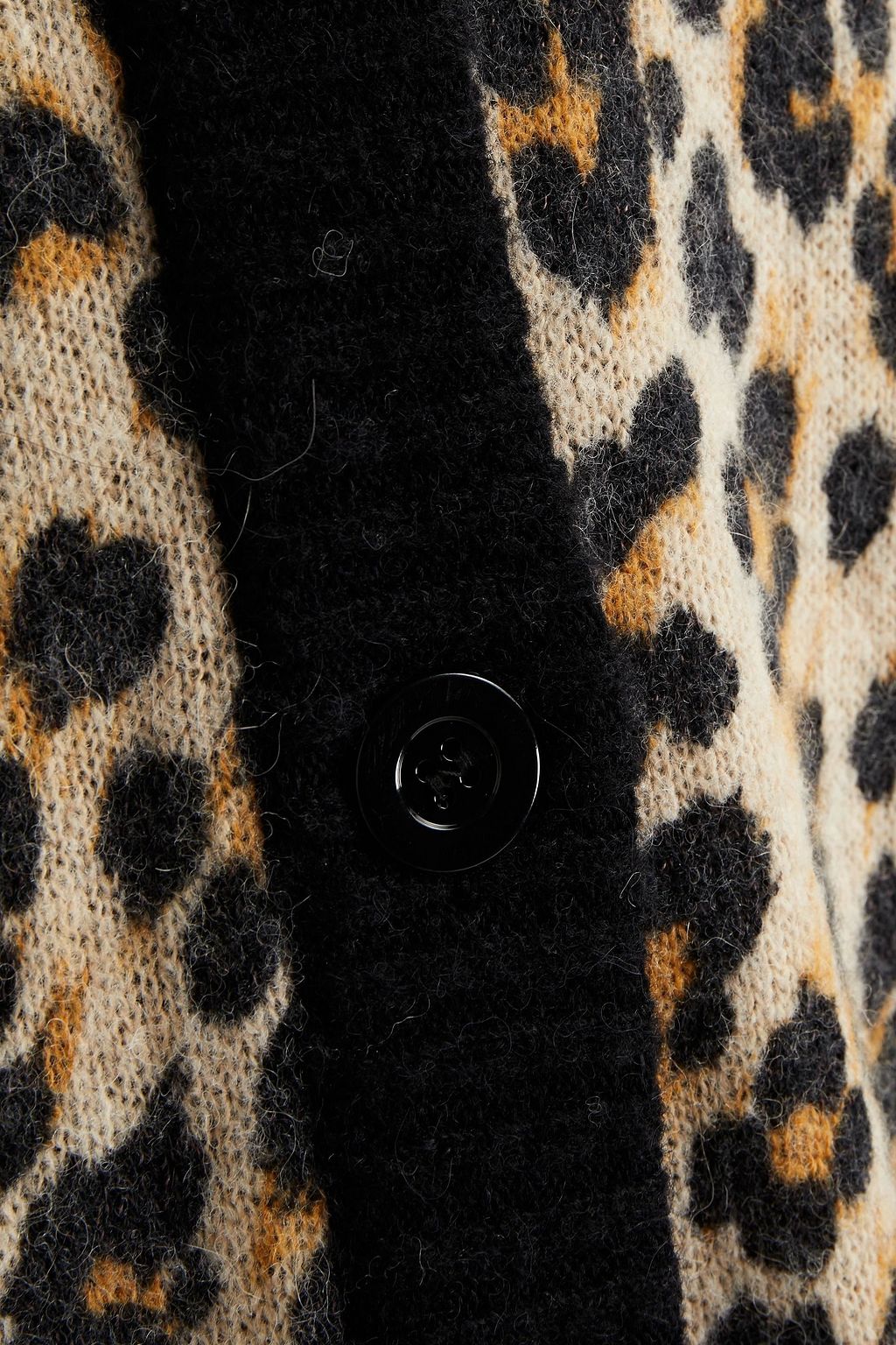 MOSCHINO Leopard-jacquard cardigan
