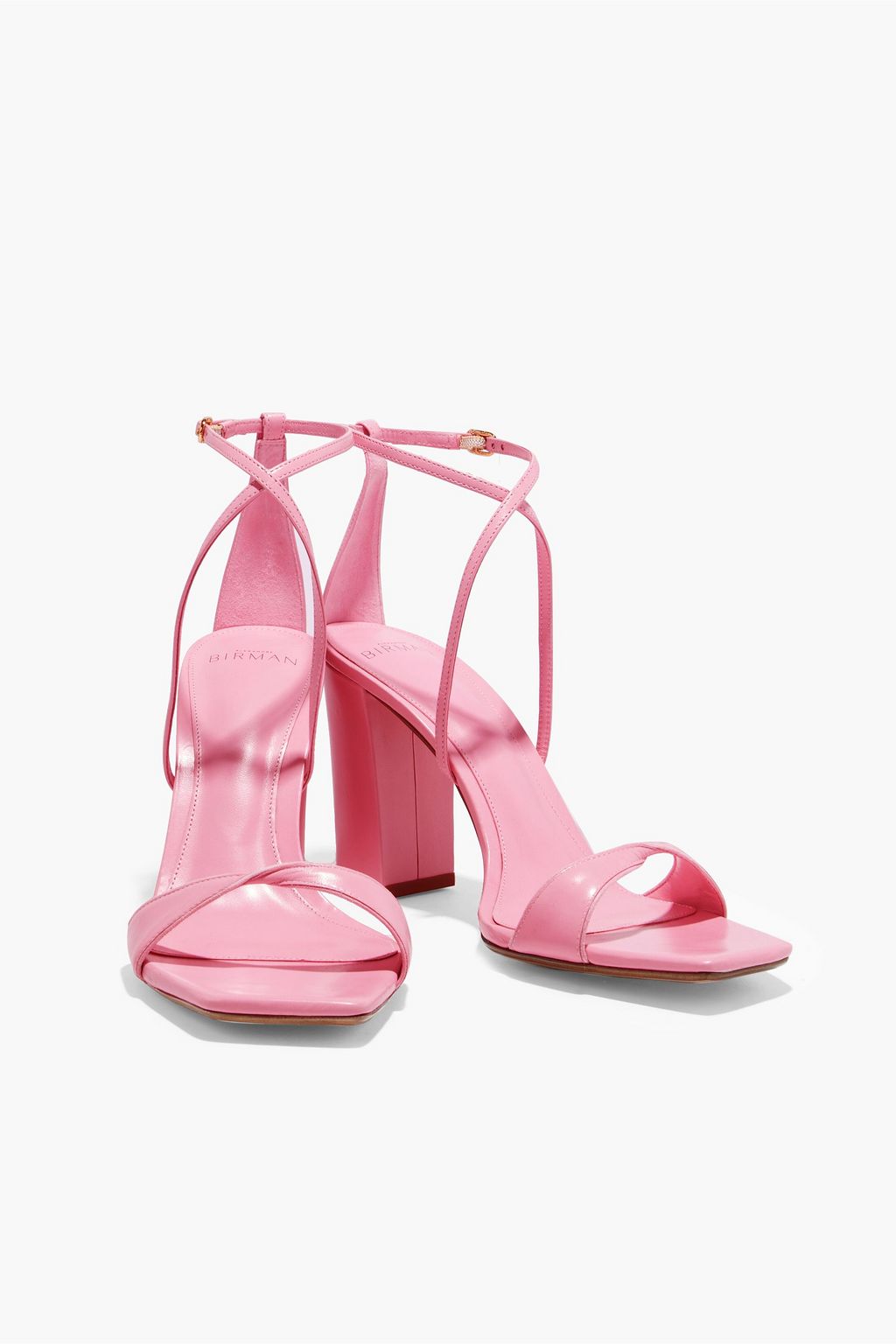 ALEXANDRE BIRMAN Miki 90 twist-front leather sandals