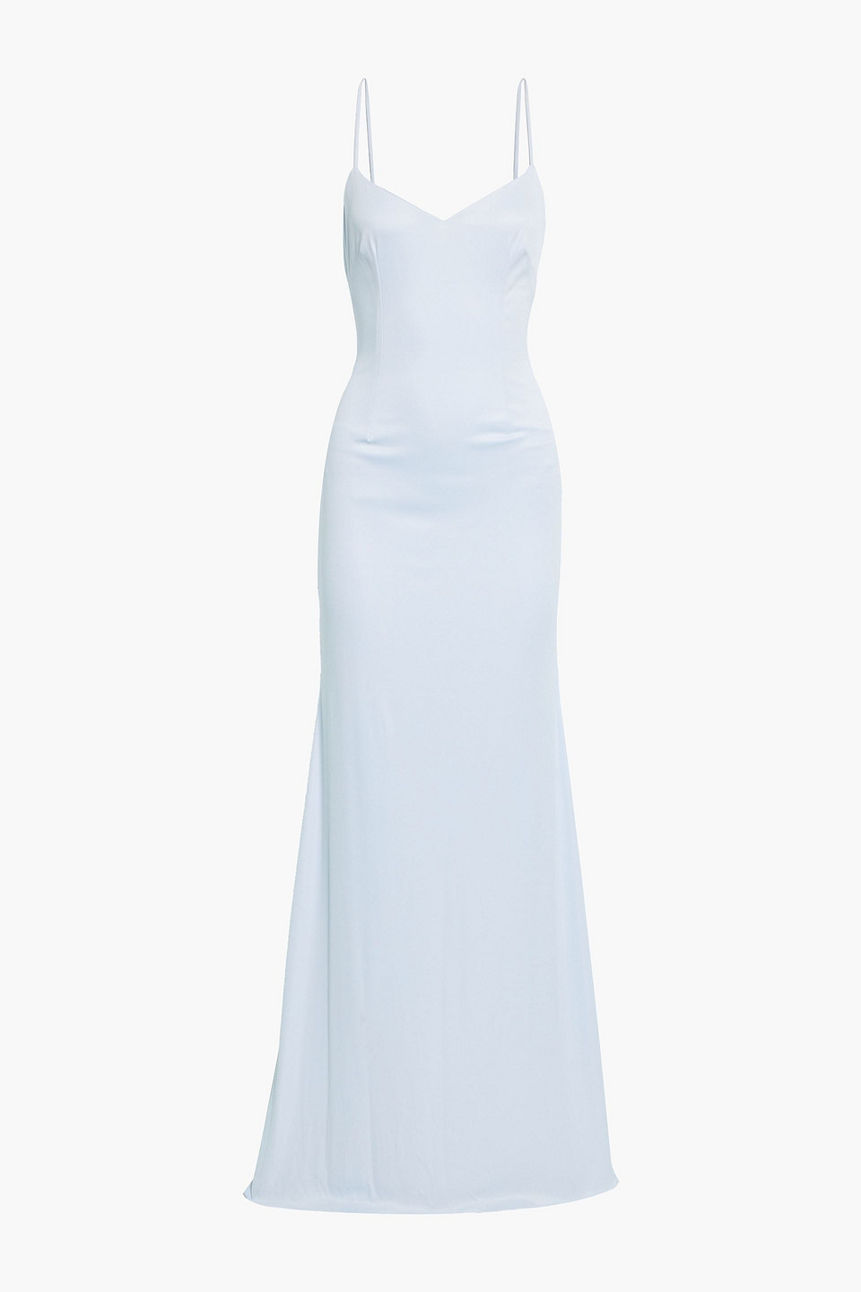 Open-back jersey gown