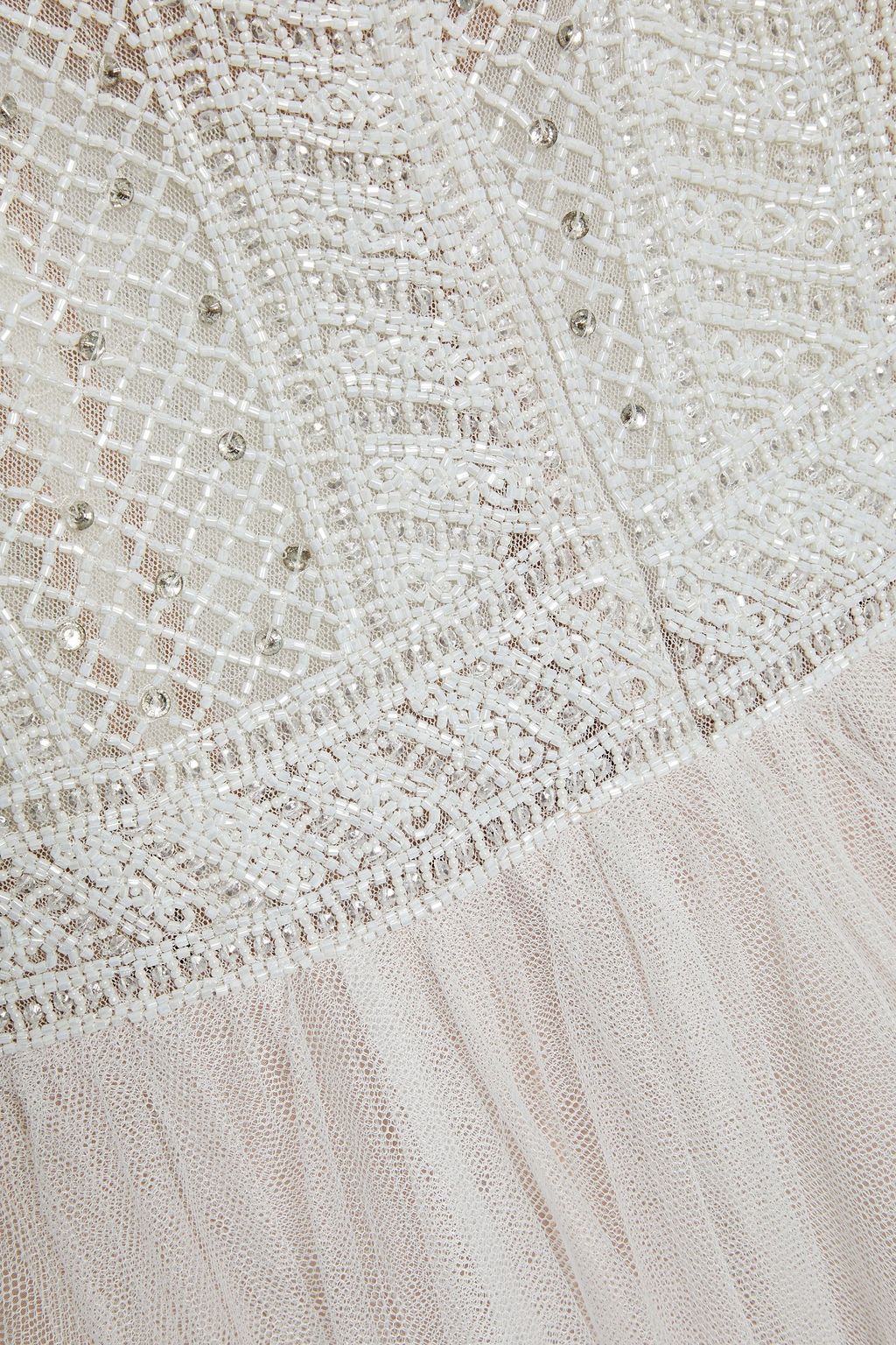 THEIA Embellished tulle bridal gown
